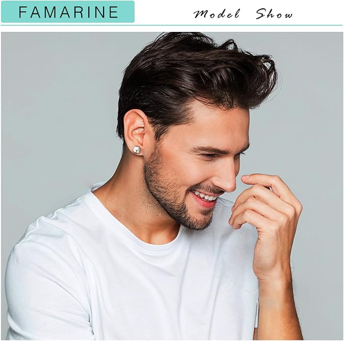 FAMARINE Dot Earrings Gold Silver Stud Earrings for Women Flat Round Earring Minimalist Earring