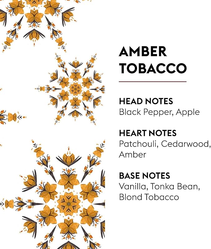 MAISON BERGER Amber Tobacco Lampe Berger Refill, 500 ml (16.9 fl oz), 2-in-1 Catalytic System, Neutralizes Odors and Diffuses Fragrance, Black Pepper, Apple, Patchouli, Made in France