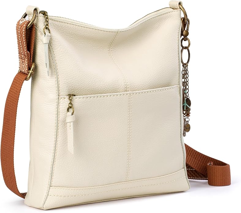 The Sak Lucia Crossbody Bag in Leather, Convertible Purse with Adjustable Strap
