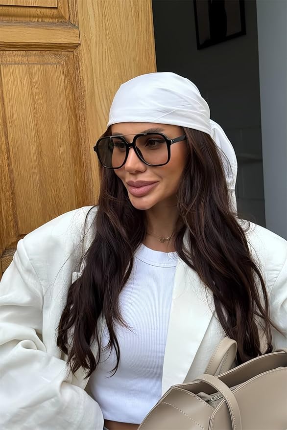 Retro Aviator Sunglasses for Women Men 2026 Square Top Bar Sun Glasses Sunnies 70s Lightweight Shades
