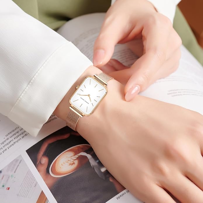 HANNAH MARTIN Watches for Women Waterproof Ladies Analog Quartz Wrist Watches Stainless Steel Band Fashion Dainty Female Watch Luxury Bracelet Diamond