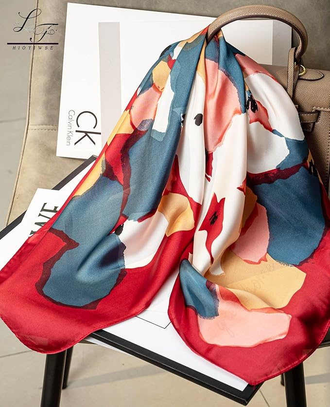 Satin Bandanas Head Scarf For Women Hair Scarves Accessories Lightweight Fashion Wrap Neck Silk Sleeping Headscarf