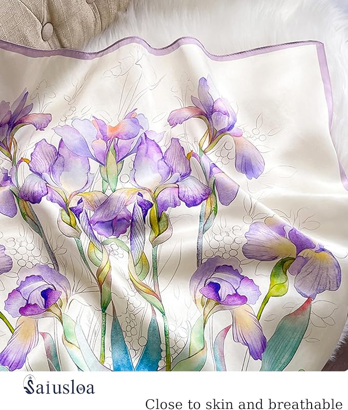 Neck Scarf For Womens Silky Head Scarves Hair Bandanas Square Scarf Fashion Accessories lightweight