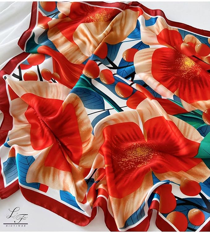 Satin Bandanas Head Scarf For Women Hair Scarves Accessories Lightweight Fashion Wrap Neck Silk Sleeping Headscarf