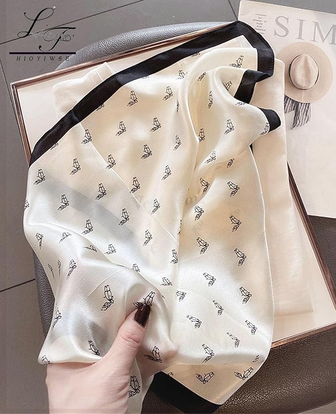 Satin Bandanas Head Scarf For Women Hair Scarves Accessories Lightweight Fashion Wrap Neck Silk Sleeping Headscarf