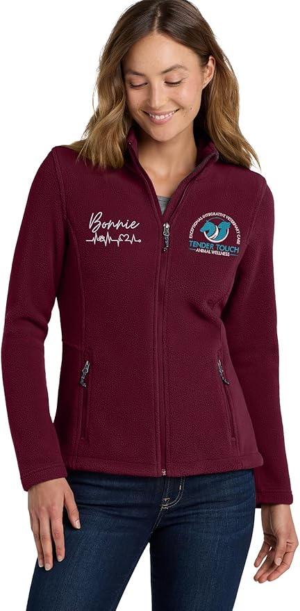 INK STITCH Women L217 Custom Stitching Embroidery Fleece Jackets - Multicolors