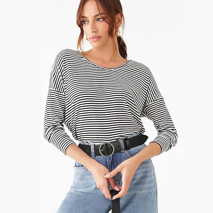Ssumday 2 Pack Women's 1.3" Leather Belt for Jeans Pants Dresses with Retro Alloy Buckle