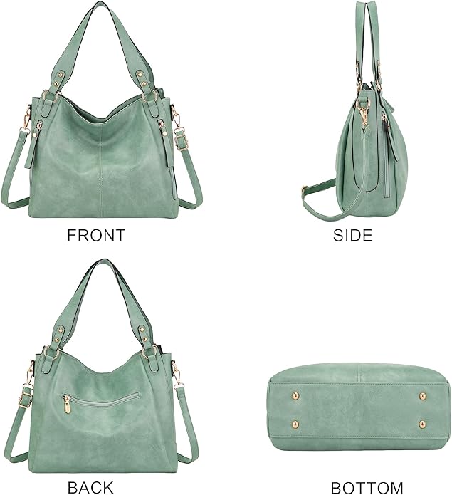 Women's Hobo Handbags Crossbody Bags Ladies Tote Shoulder Bags Purses and Wallet Set 2pcs