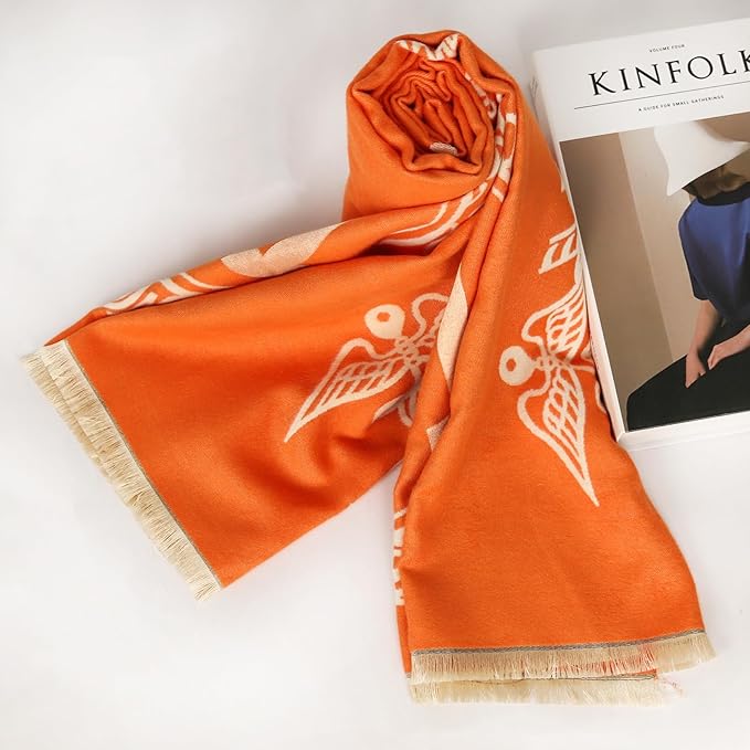 EXTREE Scarfs for Women Pashmina Silky Shawl Wrap for Evening Dressing Blanket Open Front Poncho Cape