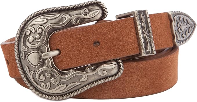 Lucky Brand Women's Western-Inspired Leather Belt | Classic | American Heritage | Casual | Vintage | Cowboy