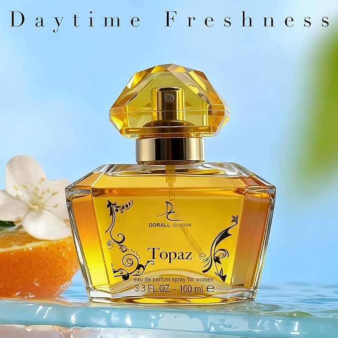 Topaz, Perfume for Women, Long Lasting EDP, Feminine Scent, Delicate Fragrances for Women, Day to Night Wear, 3.4 Fl Oz