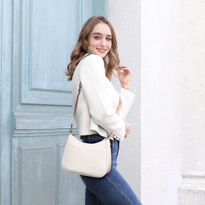 APHISON Trendy Leather Crossbody Purse with Adjustable Strap, Women's Shoulder Handbag