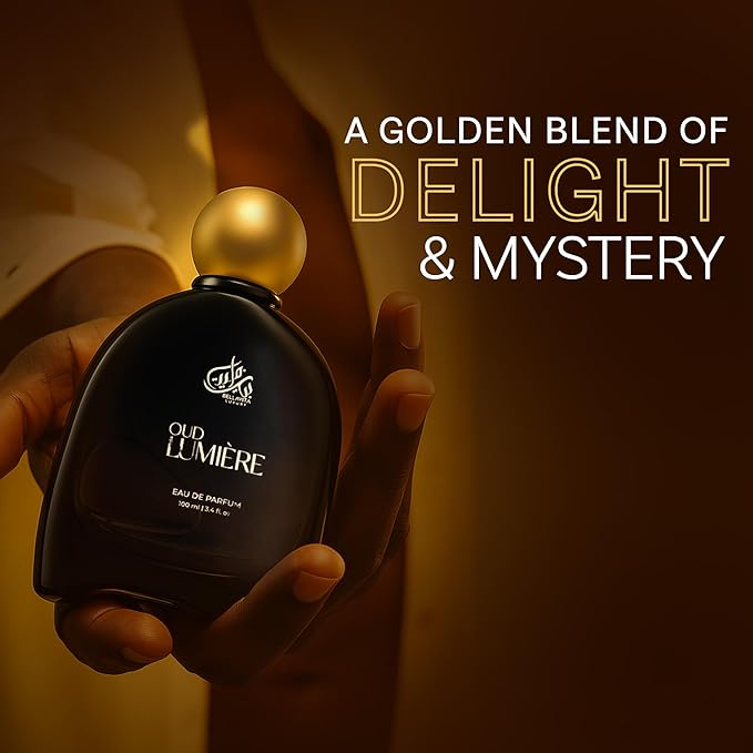 Bella Vita Luxury OUD LUMIÈRE Unisex Fragrance | EDP Perfume for Men and Women | Wood Top Note | 100 ml pack | 3.4 Fl. Oz. | Woody and Amber notes | Gift for Men and Women | Eau de Parfum