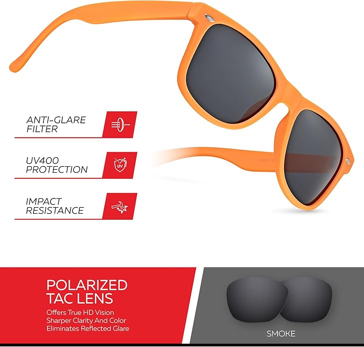 Retro Rewind Polarized Sunglasses for Men and Women - UV Protection Classic Sun Glasses