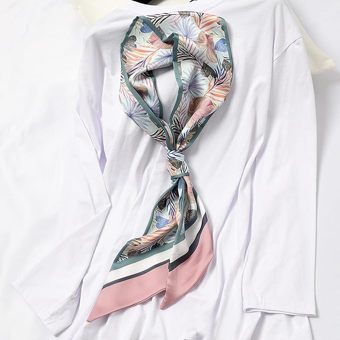 Hair Scarf for Women Silky Satin Headscarf Neck Scarves for Handbag Accessory