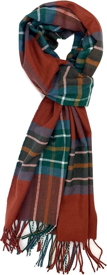 Plum Feathers Super Soft Luxurious Cashmere Feel unisex for Men and Women Winter Scarf