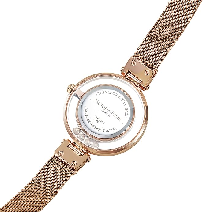 VICTORIA HYDE Small Dial Women Watches,Mesh Band Dainty Gold Watches for Women