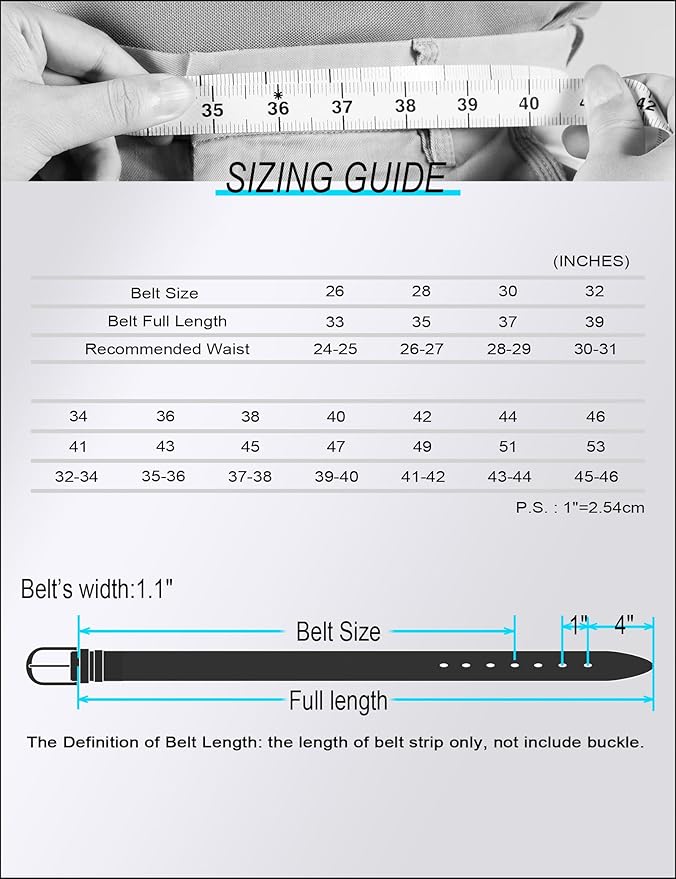 WOLFANT Womens Casual leather Jean Belt,1.1" Ladies Belt with Gold Buckle,100% Italian Full Grain Real Solid Leather