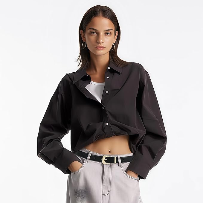 Earnda Belts for Women Faux Leather Waist Belt with Gold/Silver Buckle Casual Jeans Pants Dresses