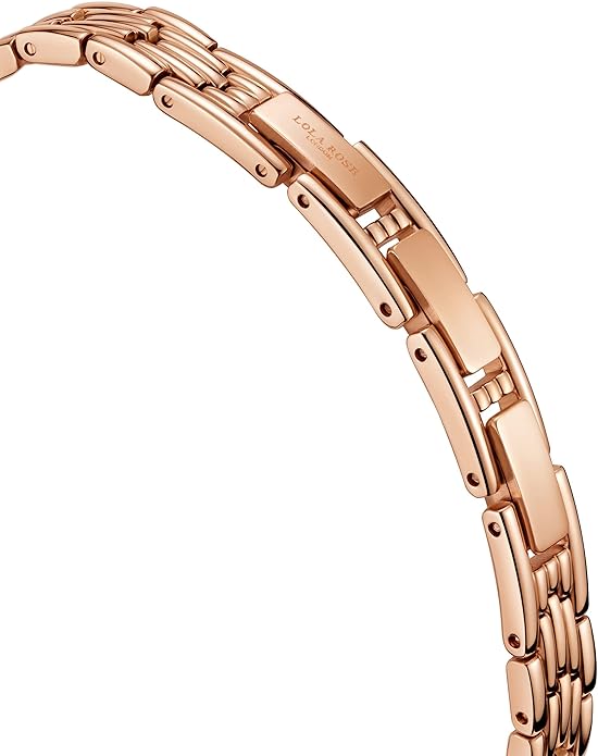 Lola Rose Dainty Watch for Women: Rose Gloden Watch, Genuine Stainless Steel Strap, Wrapped by Stylish Gift Box - Vintage Present for Small Wrists