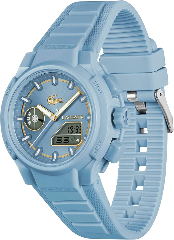 Lacoste LC33 Women's Analog Digital Watch, Silicone Strap, Contemporary, Sporty - Premium Fashion Timepiece - Gift for Her, 40mm