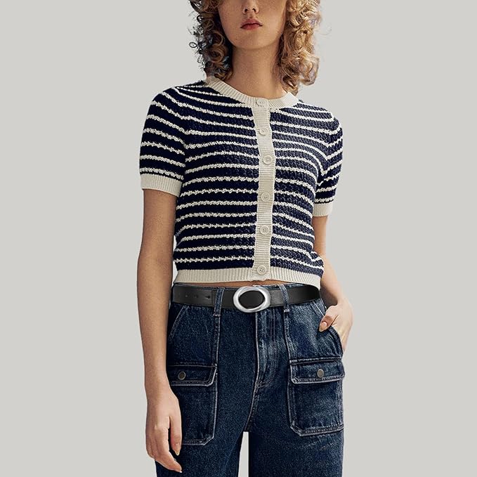 Women's Belt Fashion Buckle Premium Synthetic Leather Ladie Belts for Jeans Minimalist Design Gifts for Women