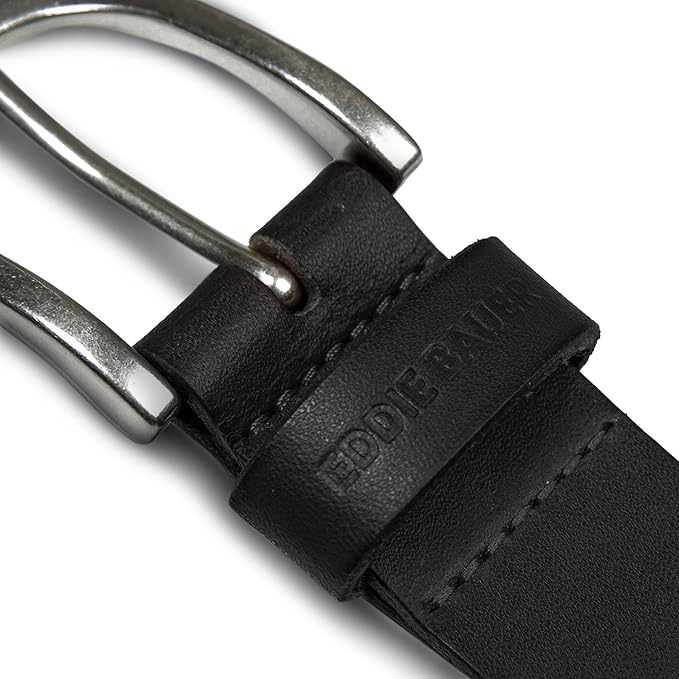 Eddie Bauer Women's Casual Leather Belts with Durable Metal Buckle