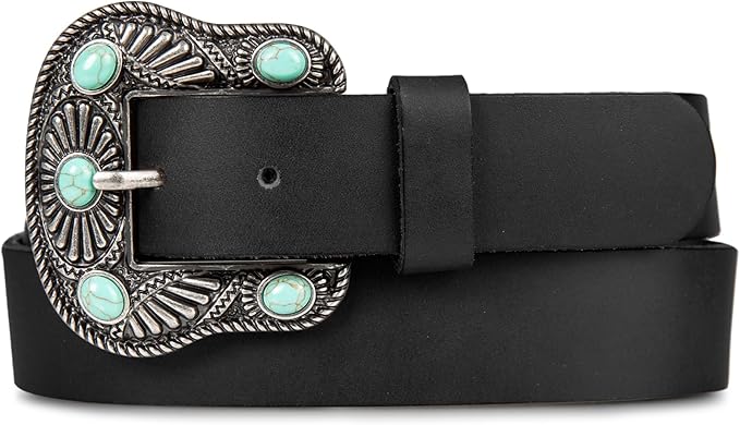 Lucky Brand Women's Western-Inspired Leather Belt | Classic | American Heritage | Casual | Vintage | Cowboy
