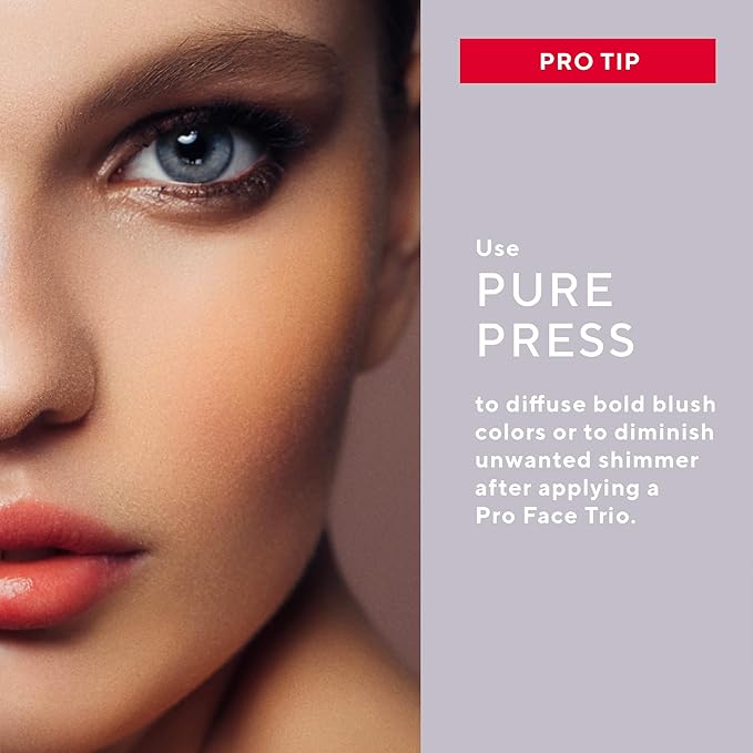 Mirabella Invincible For All Pure Pressed Powder Foundation Makeup, Buildable Mineral Foundation & Blurring Setting Powder for All Skin Types - HD Matte Finishing Powder - Ivory I3