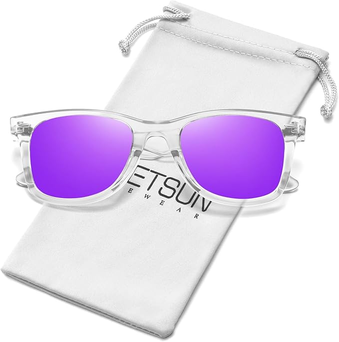 MEETSUN Polarized Sunglasses for Women Men Classic Retro Square Frame Driving Sun Glasses UV Protection