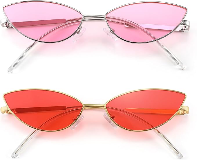 FEISEDY Fashion Designer Sunglasses Retro Small Petals Shape Arc Temple Design B2298