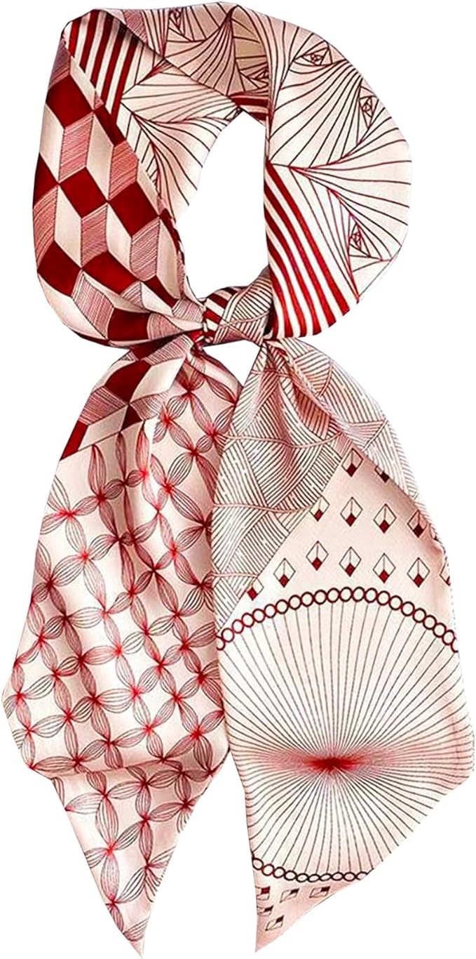Purse Scarf For Handbags Head Scarves For Women's Hair Bags Scarfs Long Skinny Scarves Fashion Silky