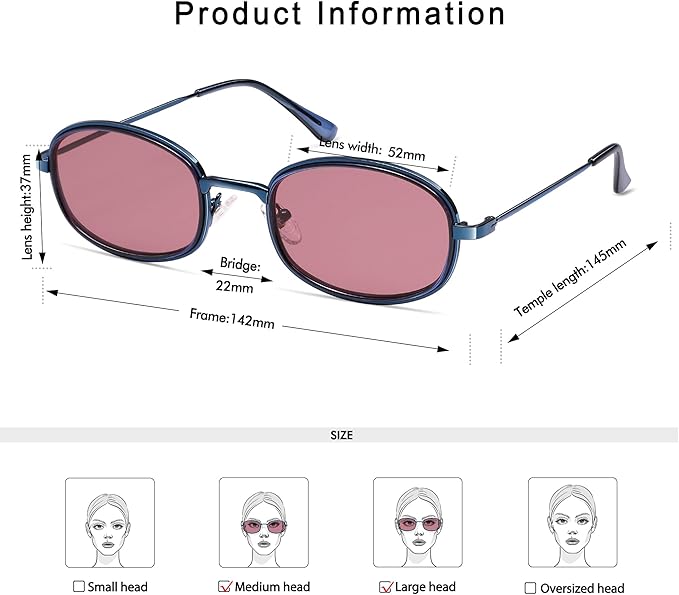 Retro Oval Sunglasses for Women Men Trendy Large Round Y2k Sunnies AP3681