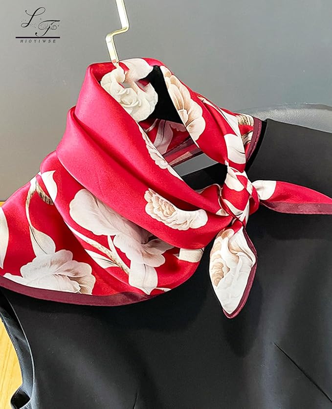 Satin Bandanas Head Scarf For Women Hair Scarves Accessories Lightweight Fashion Wrap Neck Silk Sleeping Headscarf
