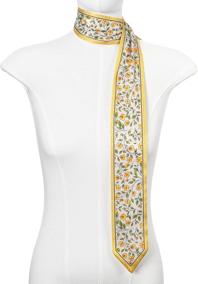 1 Pack Purse Scarf Handbags Skinny Twill Hair Scarves Narrow Neck Scarf Band Women Fashion Accessories Bag Charms