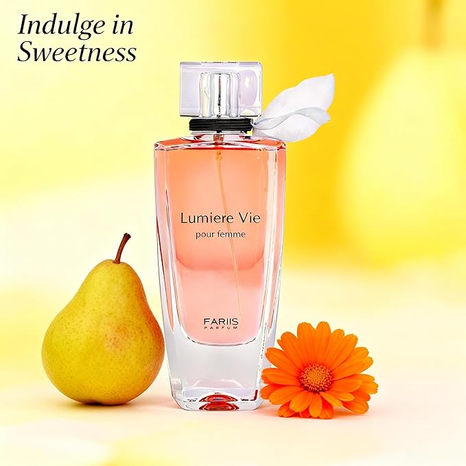 Lumiere Vie Iris & Vanilla Feminine Cologne Perfume 100ml Gourmand Floral Gift Fragrance Lasting Patchouli & Tonka Bean Eau de Parfum