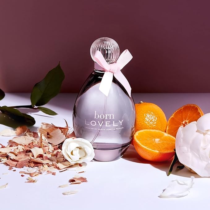 Born Lovely by SJP - Lush, Sweet, Elegant Amber Floral Eau De Parfum Spray Fragrance for Women - Mandarin, Peony, Honeysuckle, and Freesia - Intense, Long Lasting Scent - 1 oz