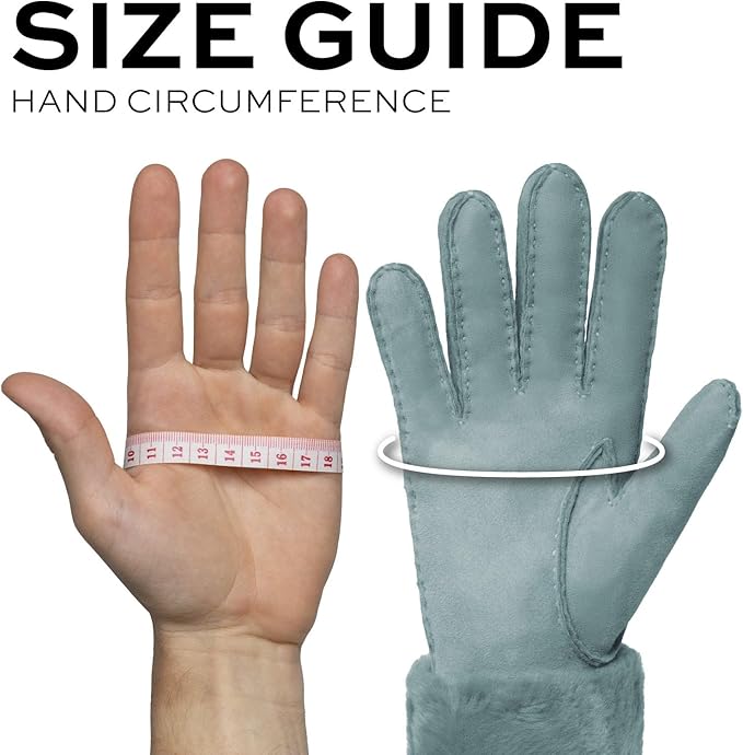 UGG womens Turn Cuff Water Resistant Sheepskin Gloves
