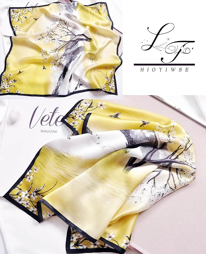 Satin Bandanas Head Scarf For Women Hair Scarves Accessories Lightweight Fashion Wrap Neck Silk Sleeping Headscarf
