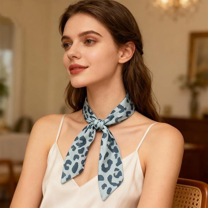 Purse Scarf for Women, Multifunctional Skinny Scarf for Bags Hair Neck Fashion Accessories