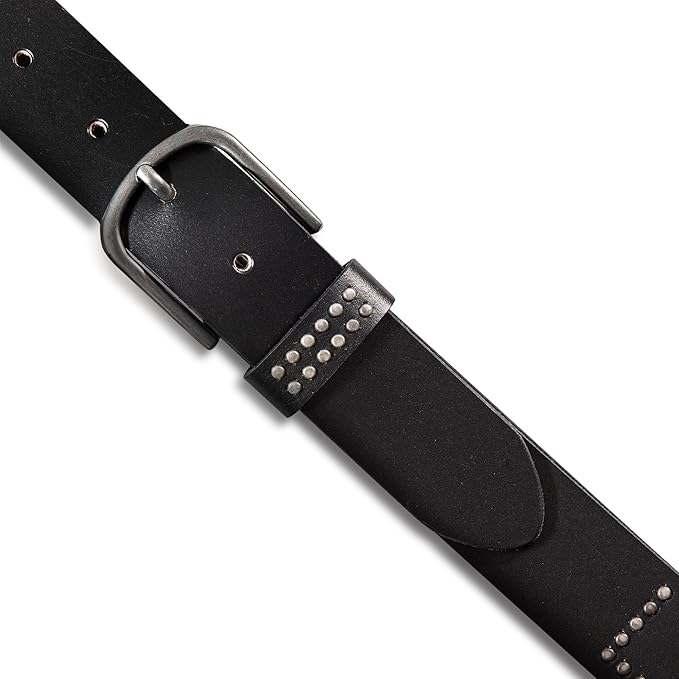 Lucky Brand womens Studded Leather Belt | Stylish | Classic | Modern | Jeans | Pants | Skirt | Dress
