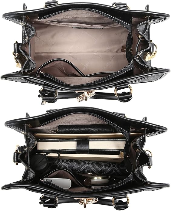 Dasein Women Handbags Top Handle Satchel Purse Shoulder Bag Hobo Bag Work Bag Set 2pcs