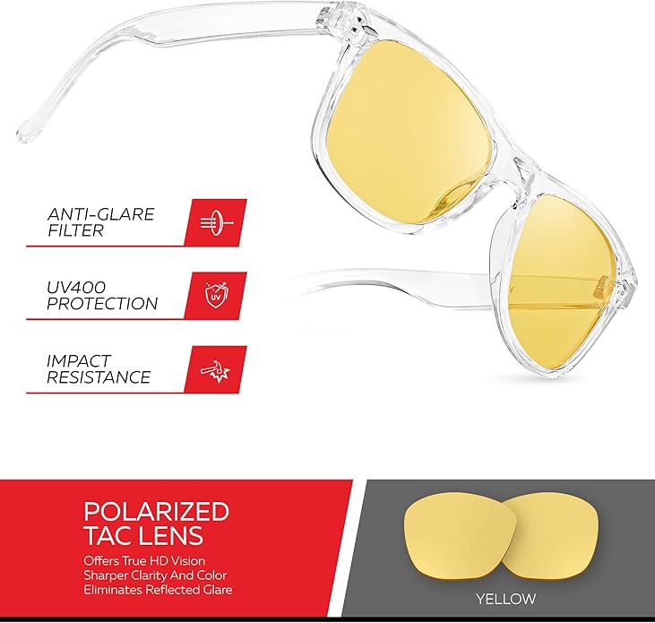 Retro Rewind Polarized Sunglasses for Men and Women - UV Protection Classic Sun Glasses
