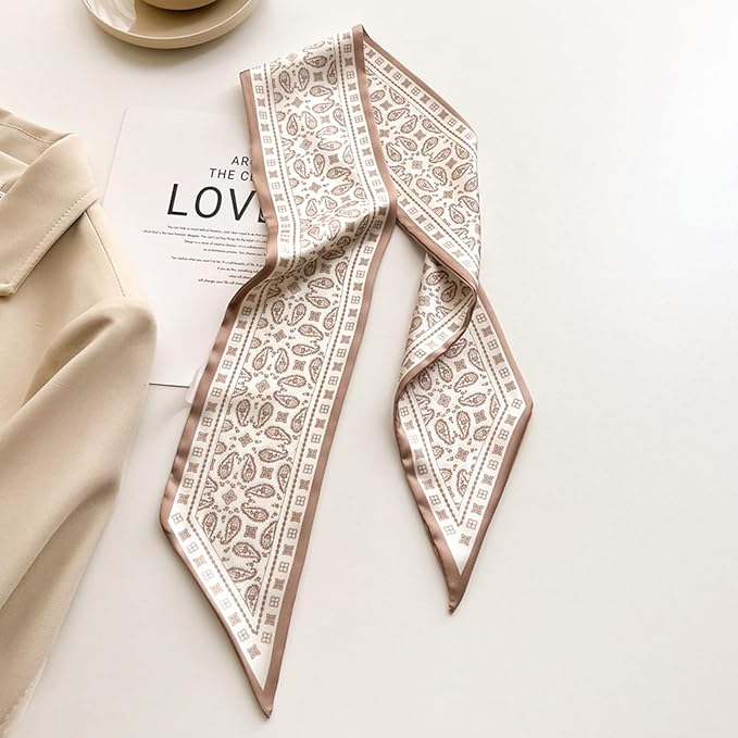 Hair Scarf for Women Silky Satin Headscarf Neck Scarves for Handbag Accessory