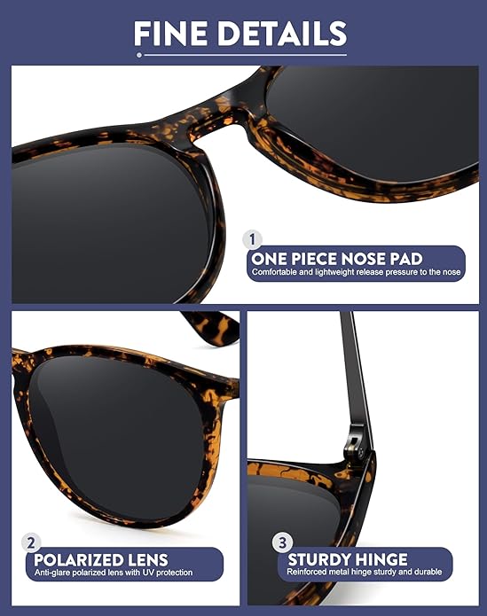Retro sunglasses womens 2024 trendy round classic glasses