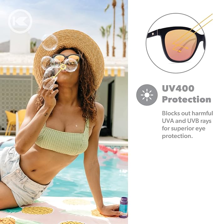 Knockaround Deja Views Polarized Sunglasses for Women & Men - Trendy Sunglasses - UV400 Protection