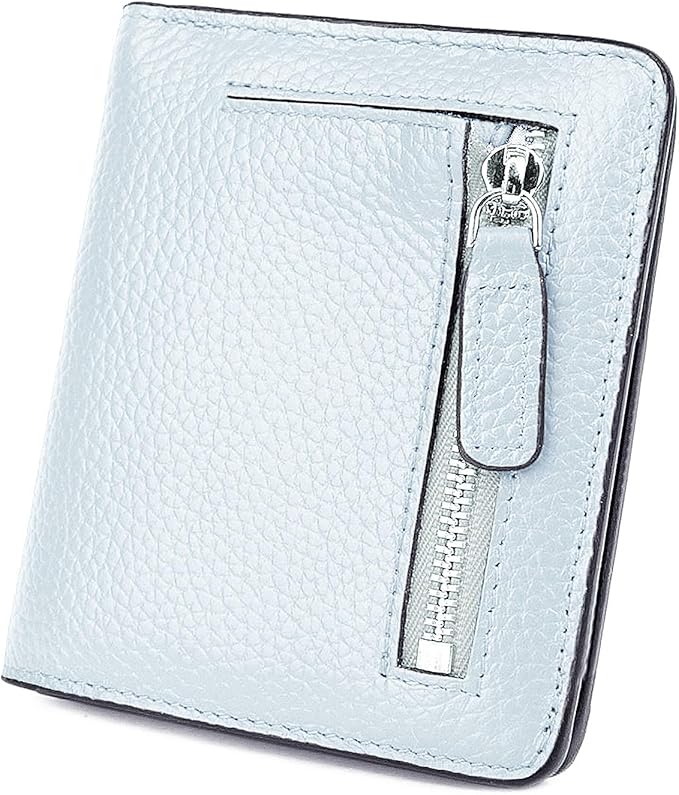 AINIMOER Small Leather Wallet for Women, Ladies Credit Card Holder RFID Blocking Women's Mini Bifold Pocket Purse