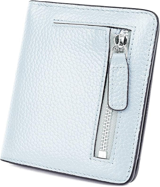 AINIMOER Small Leather Wallet for Women, Ladies Credit Card Holder RFID Blocking Women's Mini Bifold Pocket Purse