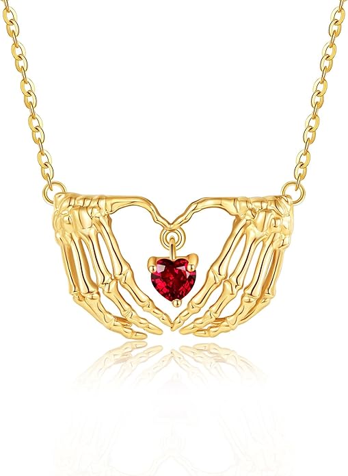 ELFRONT Mothers Day Gifts 14k Real Gold Dainty Necklace, Solid Gold Delicate Pendant For Women Mom Lover