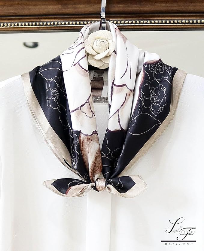 Satin Bandanas Head Scarf For Women Hair Scarves Accessories Lightweight Fashion Wrap Neck Silk Sleeping Headscarf